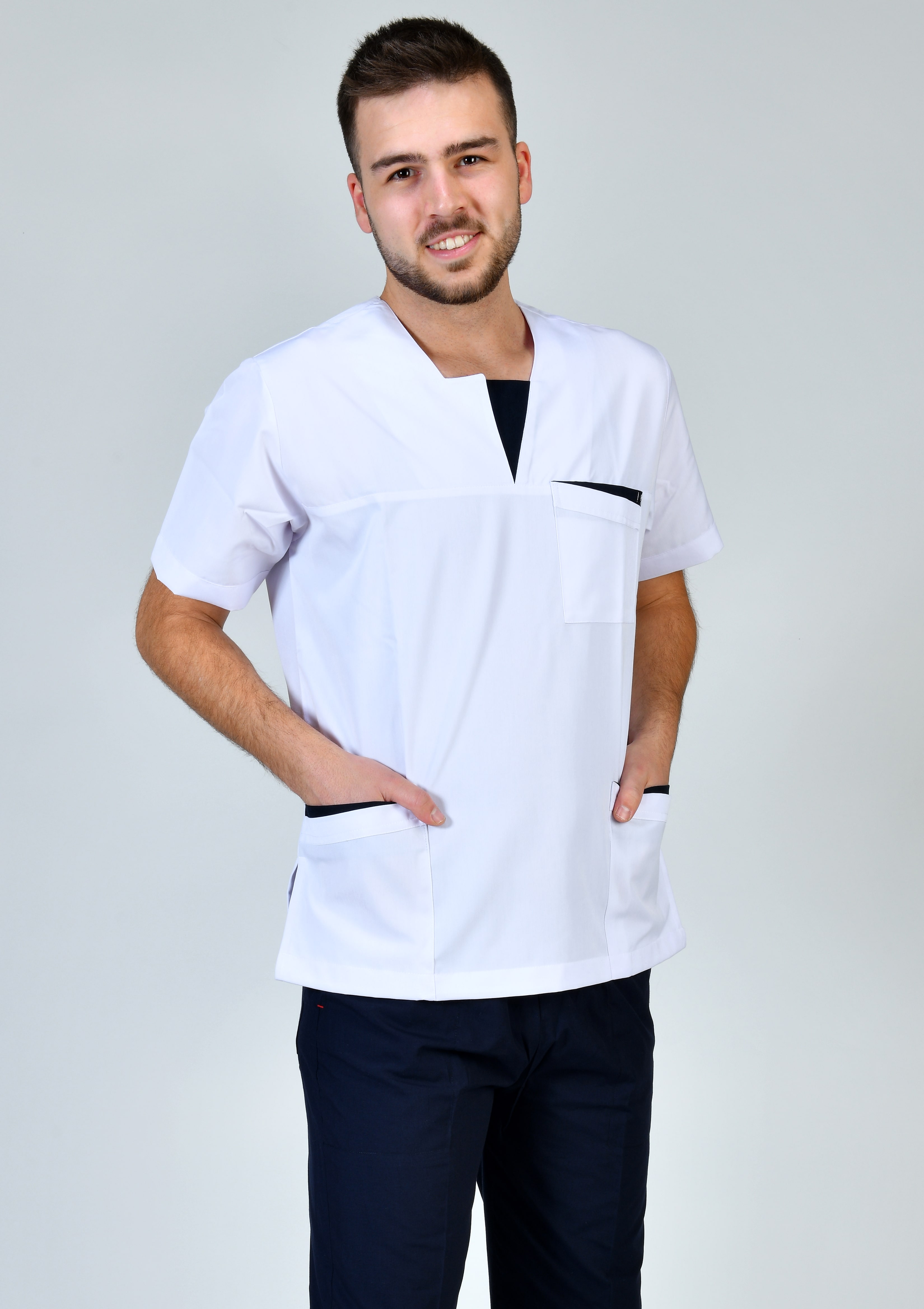 W Yaka - Alpaka - Beyaz - Tek Üst