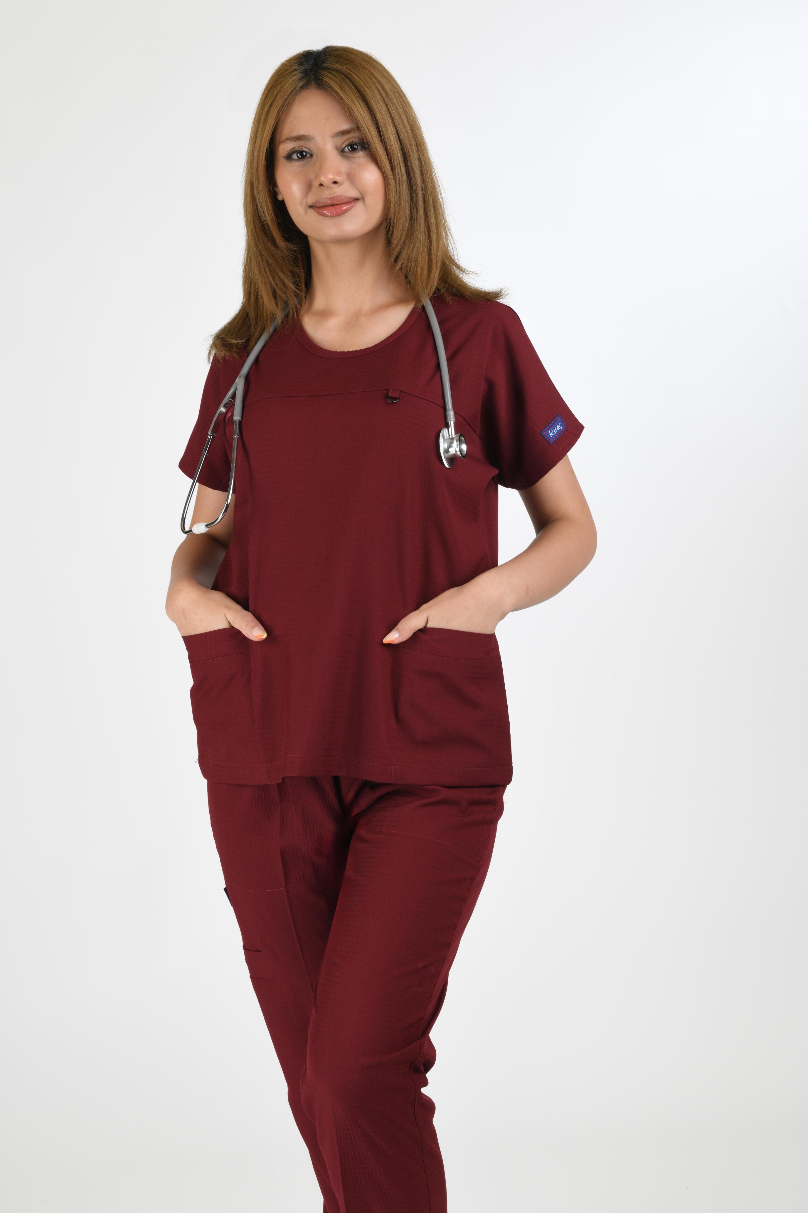 Smith - Gofre Likralı - Bordo