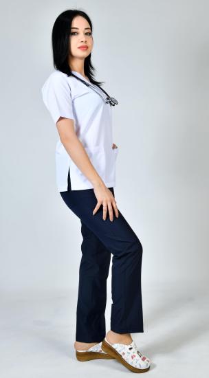 Staj Forması Zarf - Alpaka - Beyaz - Tek Üst