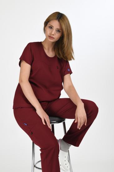 Smith - Gofre Likralı - Bordo